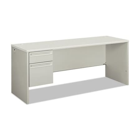 Hon HON, 38000 SERIES SINGLE PEDESTAL CREDENZA, 72W X 24D X 29.5H, LEFT, SILVER/GRAY 38855LB9Q